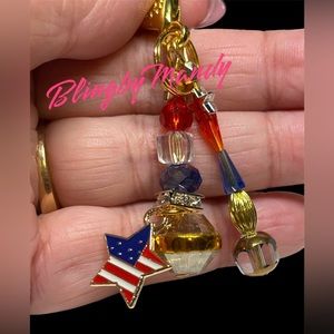 Made for your USA friends-purse bling or key fob/laptop case clip